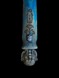 Hand-Carved God Bes Statue: Egyptian Art Home Decor - Image 2