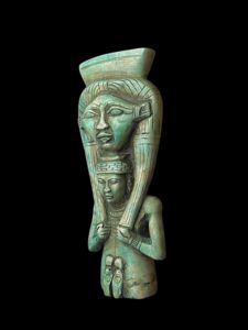 Handmade Goddess Hathor Statuette , Statue for the Egyptian Goddess Venus - Image 2