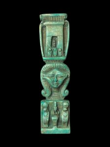 Handmade Flamestone Goddess Hathor & Maat Statuette - Image 2