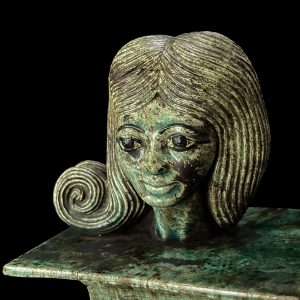 Handcarved Flamestone Egyptian Queen Statue Replica - Image 2