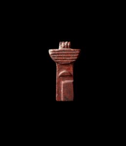 Goddess Nephthys Jasper Amulet: Nebet-Het Crown Symbol - Image 2