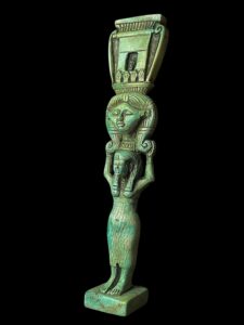 Manifest Handmade Goddess Hathor Statuette , Statue for the Egyptian Goddess Venus - Image 2