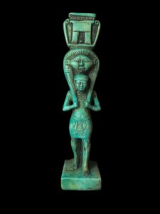 Handmade Goddess Hathor Statuette , Statue for the Egyptian Goddess Venus - Image 2