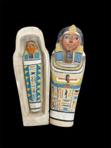 Egyptian Sarcophagus Replica: Ancient Egypt Artifact - Image 2