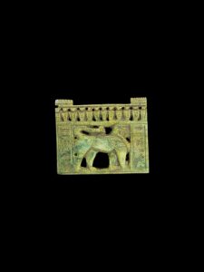 Egyptian Lion Amulet with Ancient Hieroglyphics made in Egypt for good luck and protection - Image 2