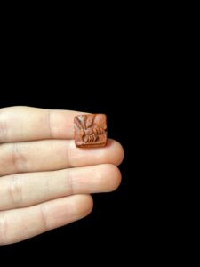 Egyptian Bee symbol Amulet, Bee pendant made of Agate stone. Beekeeper gifts - Image 2