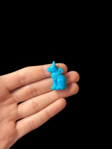 agate stone Bastet Cat Amulet, Egyptian Goddess Pendant - Image 2