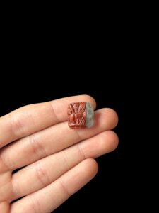 Egyptian Bee symbol Amulet, Bee pendant made of Agate stone. Beekeeper gifts - Image 2