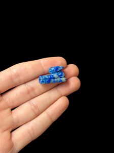 Lapis Lazuli Goddess Unut Amulet: Egyptian Rabbit Statue, Rabbit amulet - Image 2