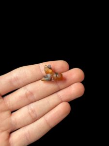 schist Bastet Cat Amulet, Egyptian Goddess Pendant - Image 2