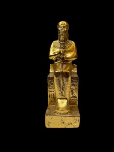 God Ptah Statue: Rose & Black Granite Replica, Egyptian Decor - Image 2