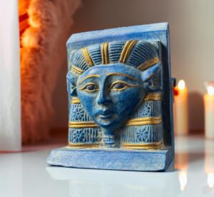Manifest Handmade Goddess Hathor Statuette , Statue for the Egyptian Goddess Venus - Image 2