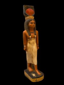 Manifest large Handmade Goddess Hathor Statuette , Statue for the Egyptian Goddess Venus - Image 2