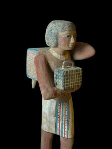 Egyptian Wooden Bearer Statuette Replica: Niankhpepi Tomb, 6th Dynasty - Image 2