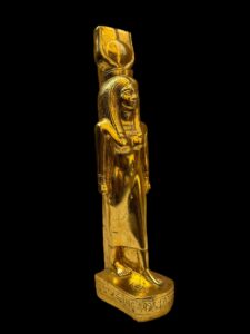 Gold Manifest Handmade Goddess Hathor Statuette , Statue for the Egyptian Goddess Venus - Image 2