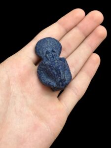 Amulet of Khnum made of Lapis Lazuli - Image 2