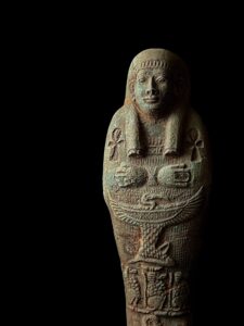 Egyptian Ushabti Statue: Nekhbet, Key of Life - Vintage Replica - Image 2