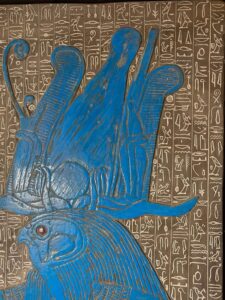 Large God Horus Wall Relief: Ancient Egyptian Art - Image 2
