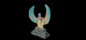 Vintage Goddess Isis statue, unique Isis goddess Statue. - Image 2