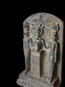 Triad of Osorkon: Osiris, Isis, & Horus Statue - Image 2