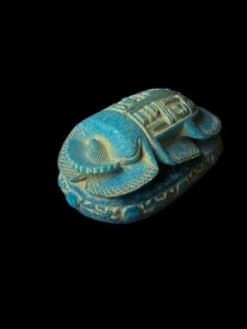 Large Egyptian Scarab, The decorative Good luck scarab in Ancient Egypt. - Image 2