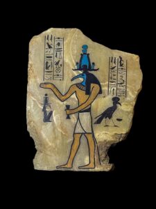 Ancient Egyptian God Thoth Wall Relief - Handcrafted Wall Art - Image 2