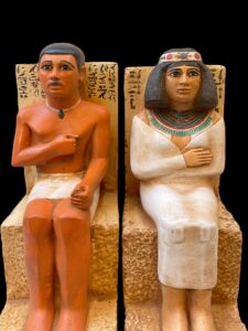Rahotep and Nofret Statue: Ancient Egyptian Sculpture - Image 2