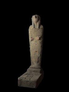 Basalt Egyptian God Horus Statue: Falcon God of the Sky - Image 2