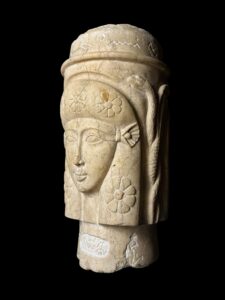 Goddess Hathor Column made in Egypt. with two cobras - Image 2