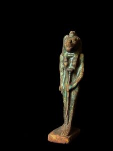 Egyptian Goddess Sekhmet Statue: Colorful Statuette Made in Egypt - Image 2