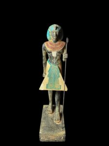 King Tutankhamun Ka Statue: Egyptian Guardian Stone Sculpture - Image 2