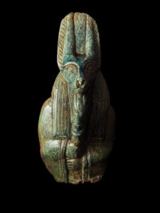 Flame Stone Anubis Statue: Egyptian God of Afterlife - Image 2