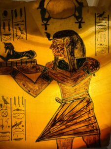 Ancient Egyptian God SHU Wall Relief: Handcrafted Egyptian Art - Image 2