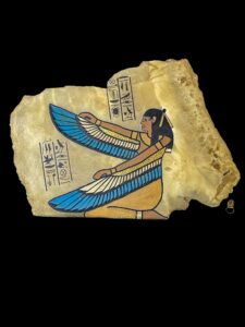 Ancient Egyptian Wall Reliefs featuring the famous Goddess Isis , Egyptian Wall Hanging Relief Art. Wall Art for Living Room - Image 2
