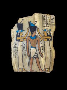 Ancient Egyptian Wall Relief: Handcrafted Temple Art - Image 2