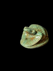 Jasper Goddess Heqet Statue: Ancient Egyptian Fertility Deity - Image 2