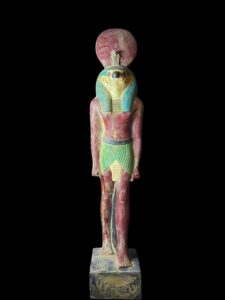 Rare Falcon Egyptian God Ra Statue: God of Sun & Sky - Image 2