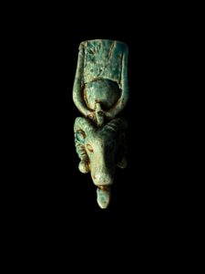 Egyptian God Amun Ram Head Statue: Museum Replica - Image 2