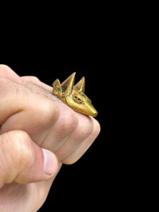 God Anubis ring, Ring for God Anubis. Jackal god Anubis ring - Image 2