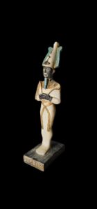 Basalt Stone Egyptian God Osiris Statue - Image 2