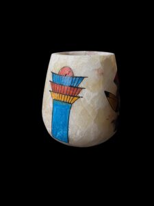 Egyptian Alabaster Vase: Anubis, God of Underworld, Home Decor - Image 2