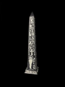 Egyptian Obelisk with Ancient Hieroglyphics: Custom Inscriptions - Image 2