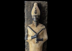 Basalt Egyptian God Osiris Statue: Unique Statuette - Image 2