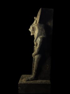 Hand Carved Granite Sekhmet Statue - Egyptian Goddess - Image 2