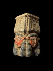 Goddess Hathor Candle Holder, Handcrafted in Egypt, Unique Egyptian Candle Decor - Image 2