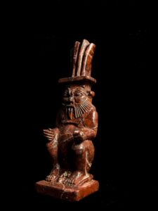 Hand Carved God Bes Statue: Egyptian Art Home Decor - Image 2