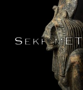 Hand Carved Granite Sekhmet Statue - Egyptian Lion Goddess Figurine - Image 2
