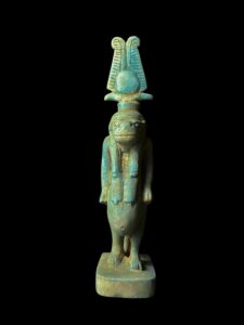Handmade Egyptian Goddess Taweret Statue: Sobek Crocodile Symbol - Image 2