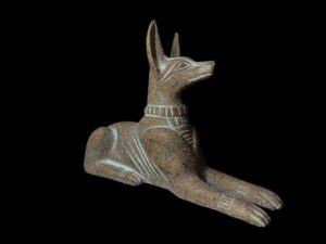 Large Jackal God Anubis statue made in Egypt, Egyptian Anubis sculpture. - Image 2