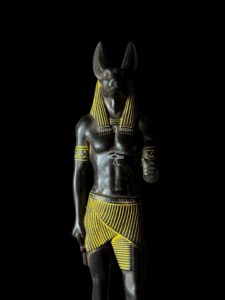 Egyptian Anubis Statue with Eye of Horus - Made in Egypt - Image 2